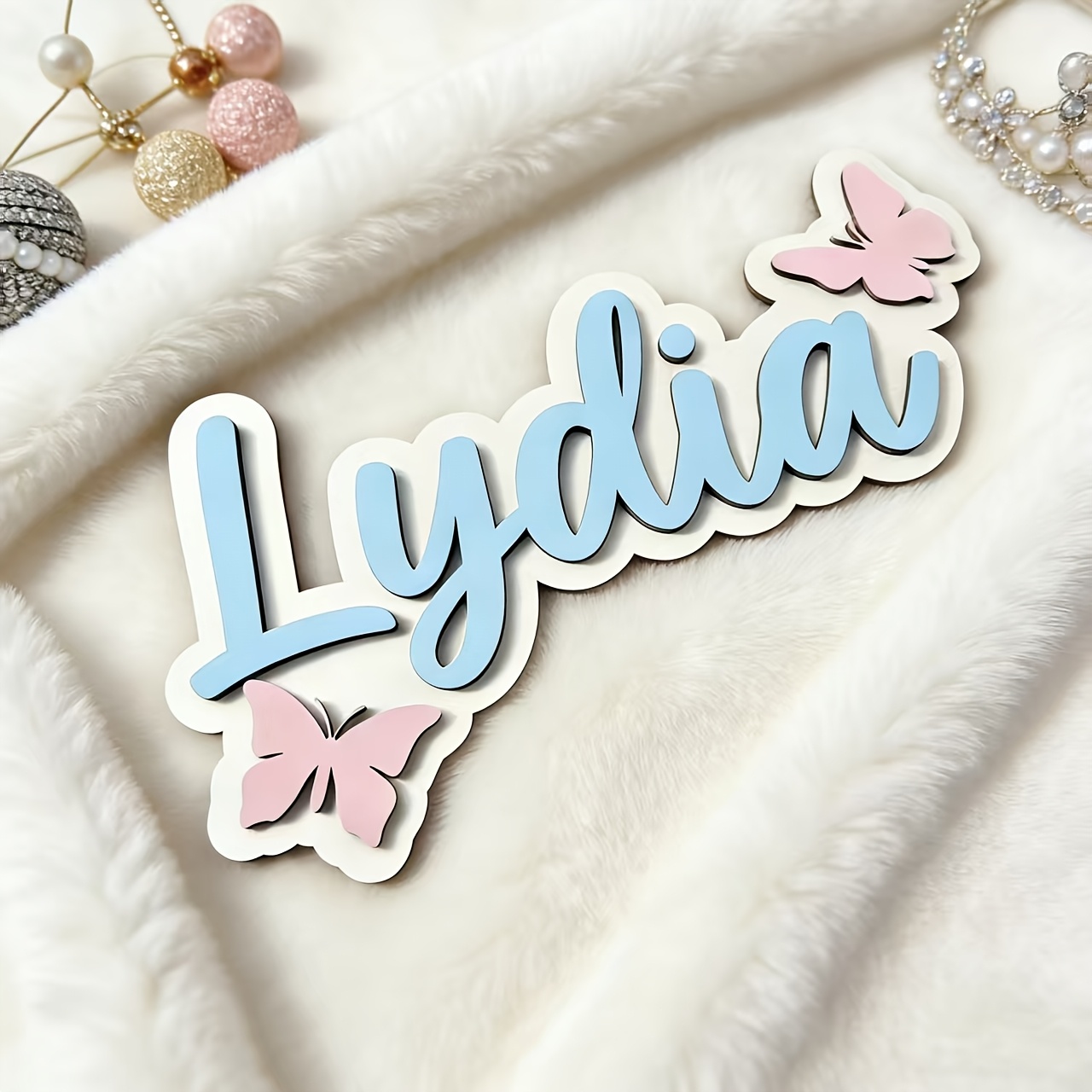Eve Party - Placa de Porta Personalizada Azul e