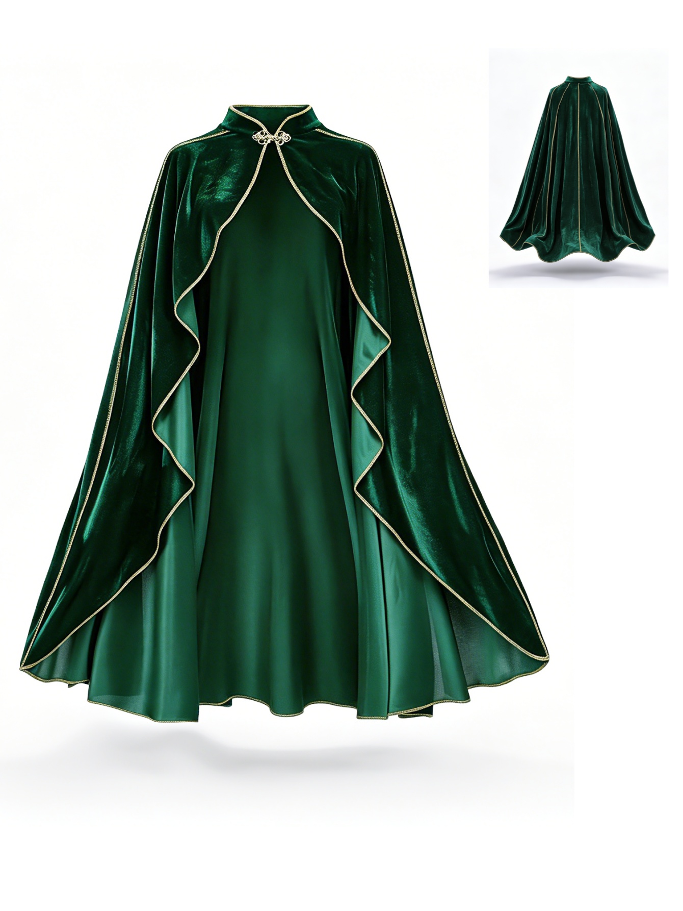 Event Support - Capa de Veludo Verde Vintage para