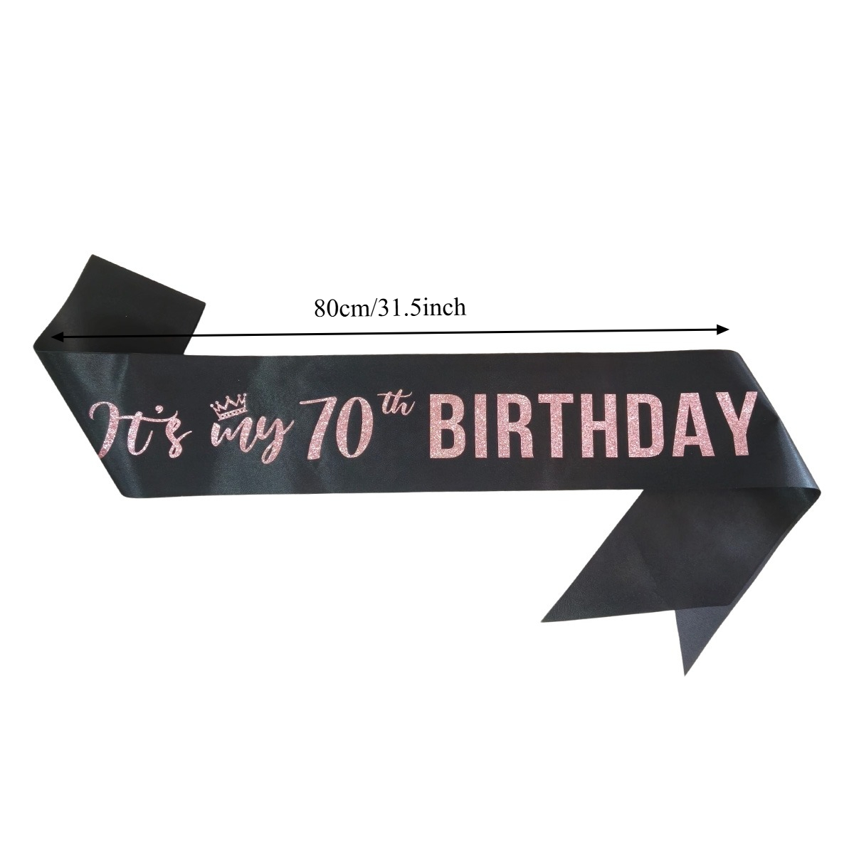 Faixa Elegante com Glitter Ros - Birthday Sash Glitter avaliação e preço