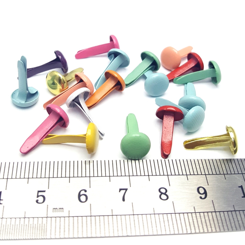 500 pçs 8mm metal brads scrapb - Papercraft Supply Invitation avaliação e preço