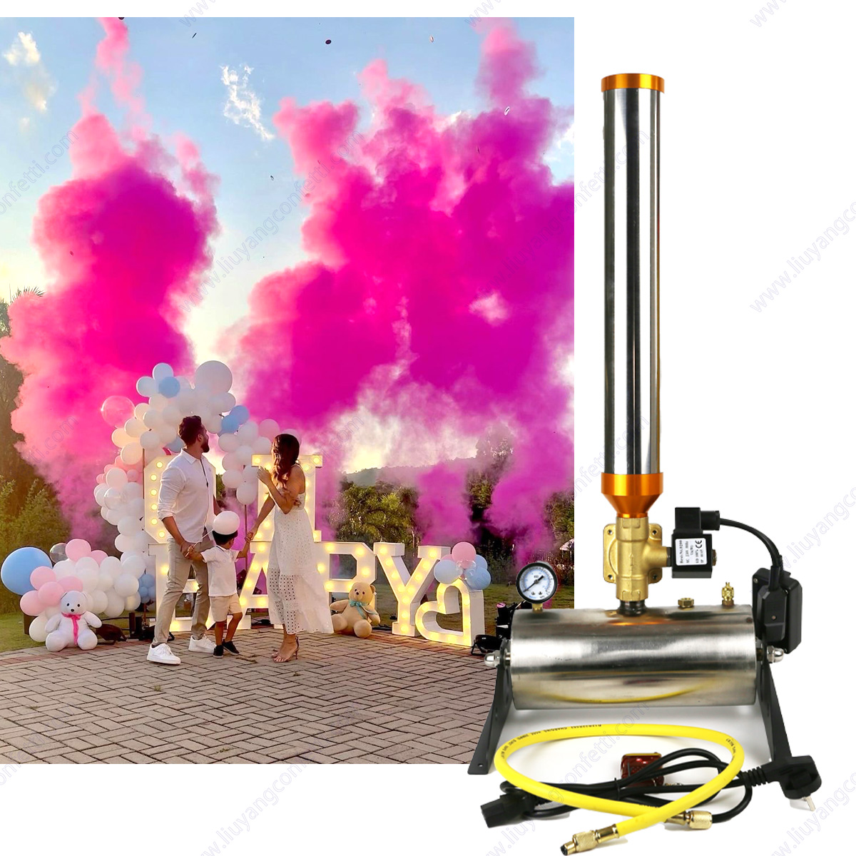 Máquina elétrica de compressão - Confetti Cannon Tube avaliação e preço
