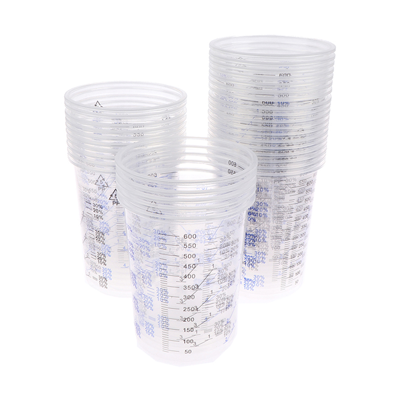 Pinte a mistura copo calibrado - Plastic Cup 50Pcs avaliação e preço