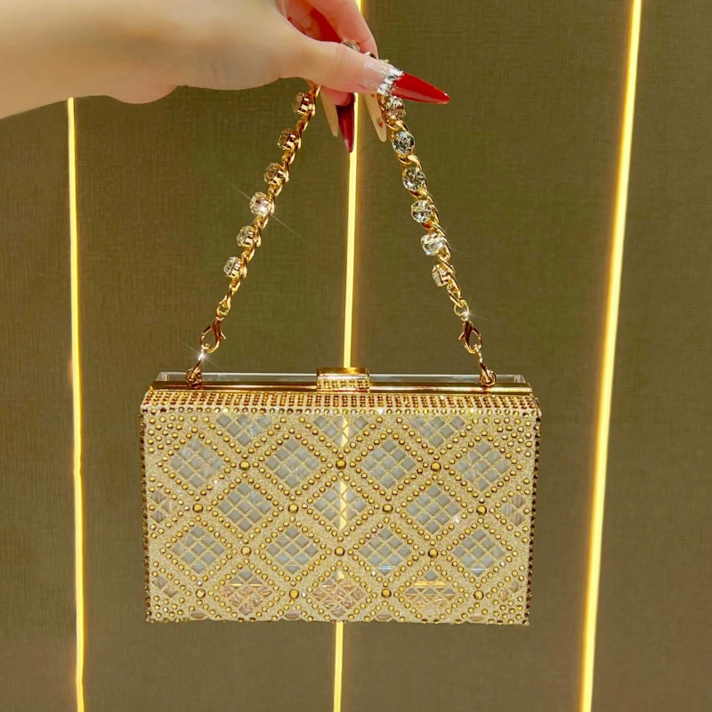 Elegante Clutch Rígida Verde E - Event Party Box avaliação e preço