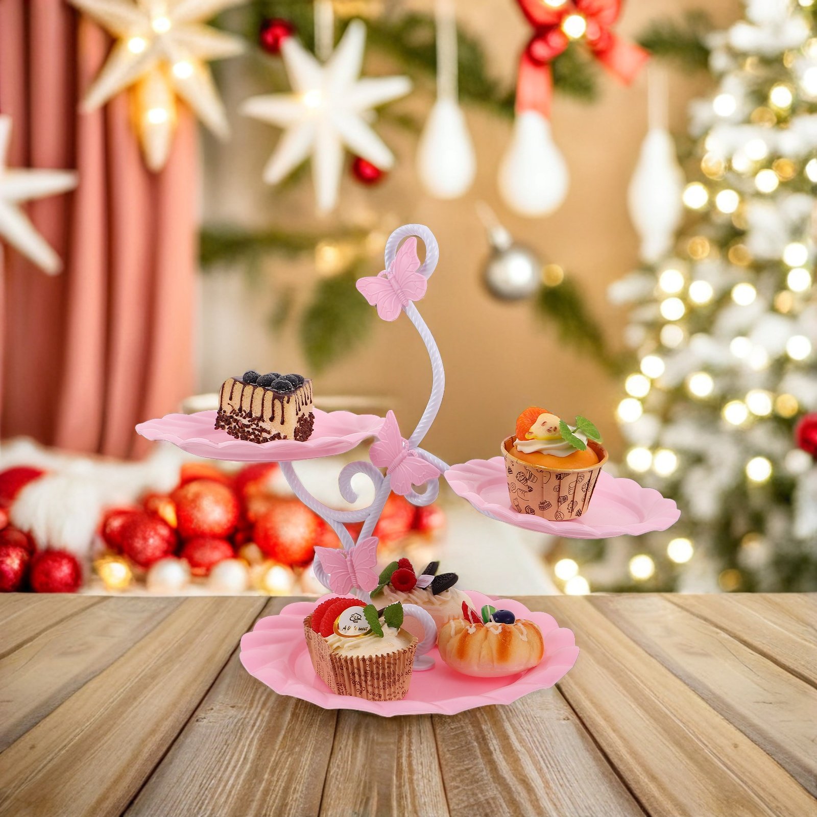 Suporte de Bolo de 3 Andares E - Cupcake Stand Tier avaliação e preço