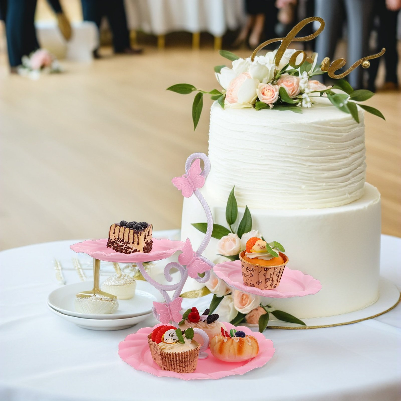 Suporte de Bolo de 3 Andares E - Cupcake Stand Tier avaliação e preço